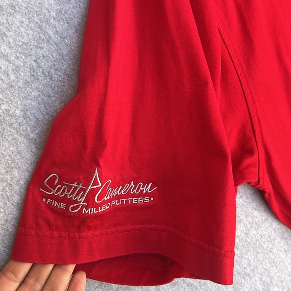 Peter Millar Scotty Cameron Red Polo Shirt Mens XL Circle T Junkyard Dog Golf - Picture 3 of 14